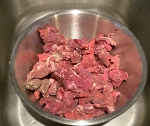 Beef cubes