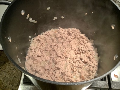 Browned ground meat
